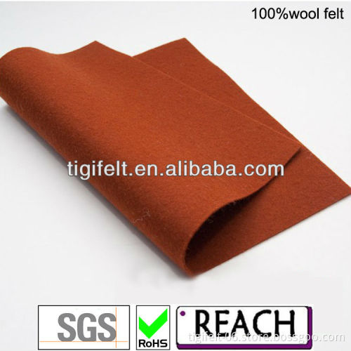 100% wool felt of Olive color